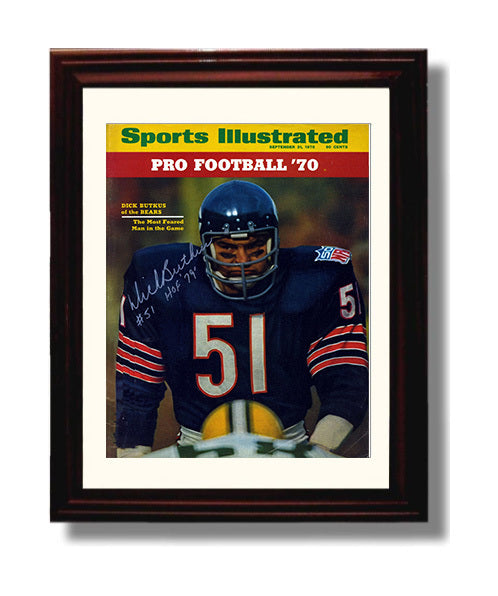 Dick Butkus - Monster of the Midway 8x10 Canvas vintage football wall art