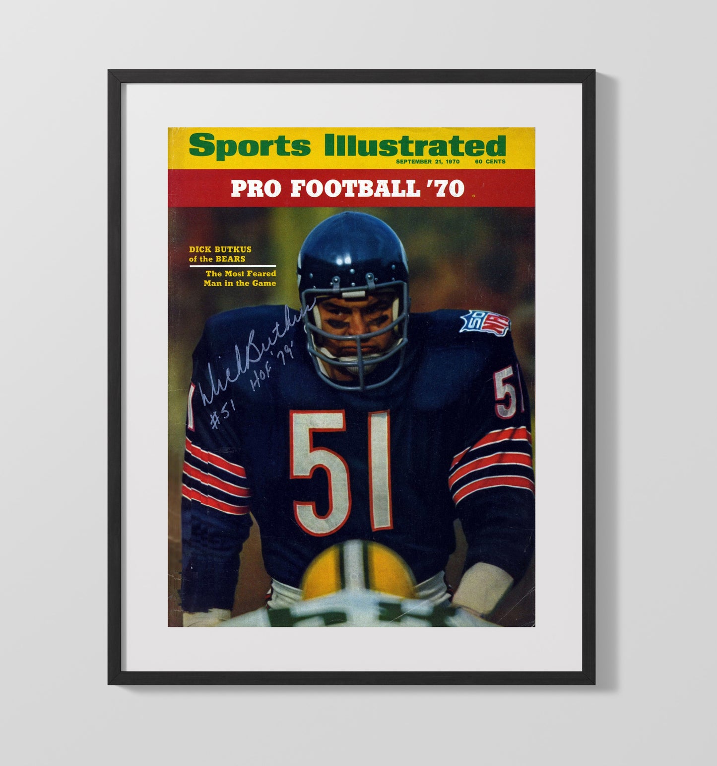 Dick Butkus - Monster of the Midway Football Wall Art - football wall art print
