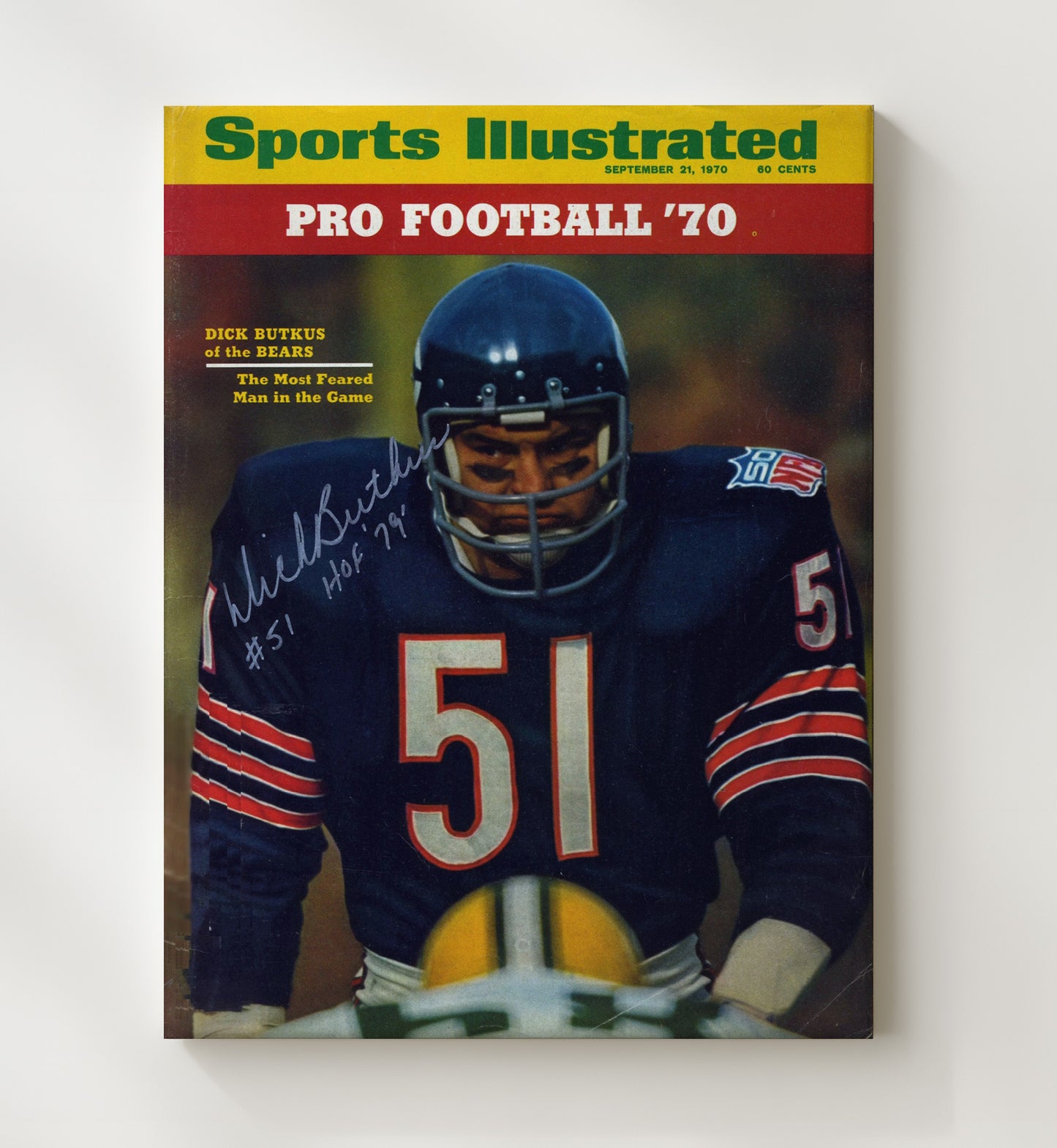 Dick Butkus - Monster of the Midway Football Wall Art - football wall art print