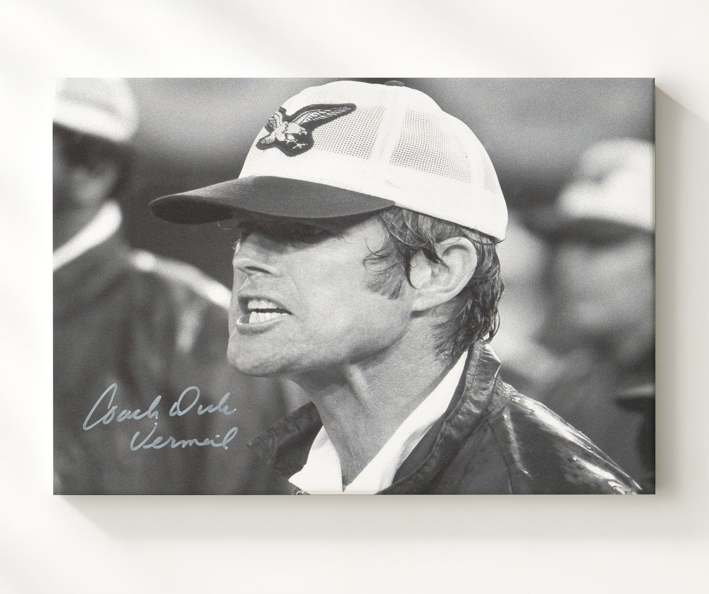 Dick Vermeil Philadelphia Head Coach Sideline Football Wall Art 16x20 Canvas Wall Art wall art print - Football decor