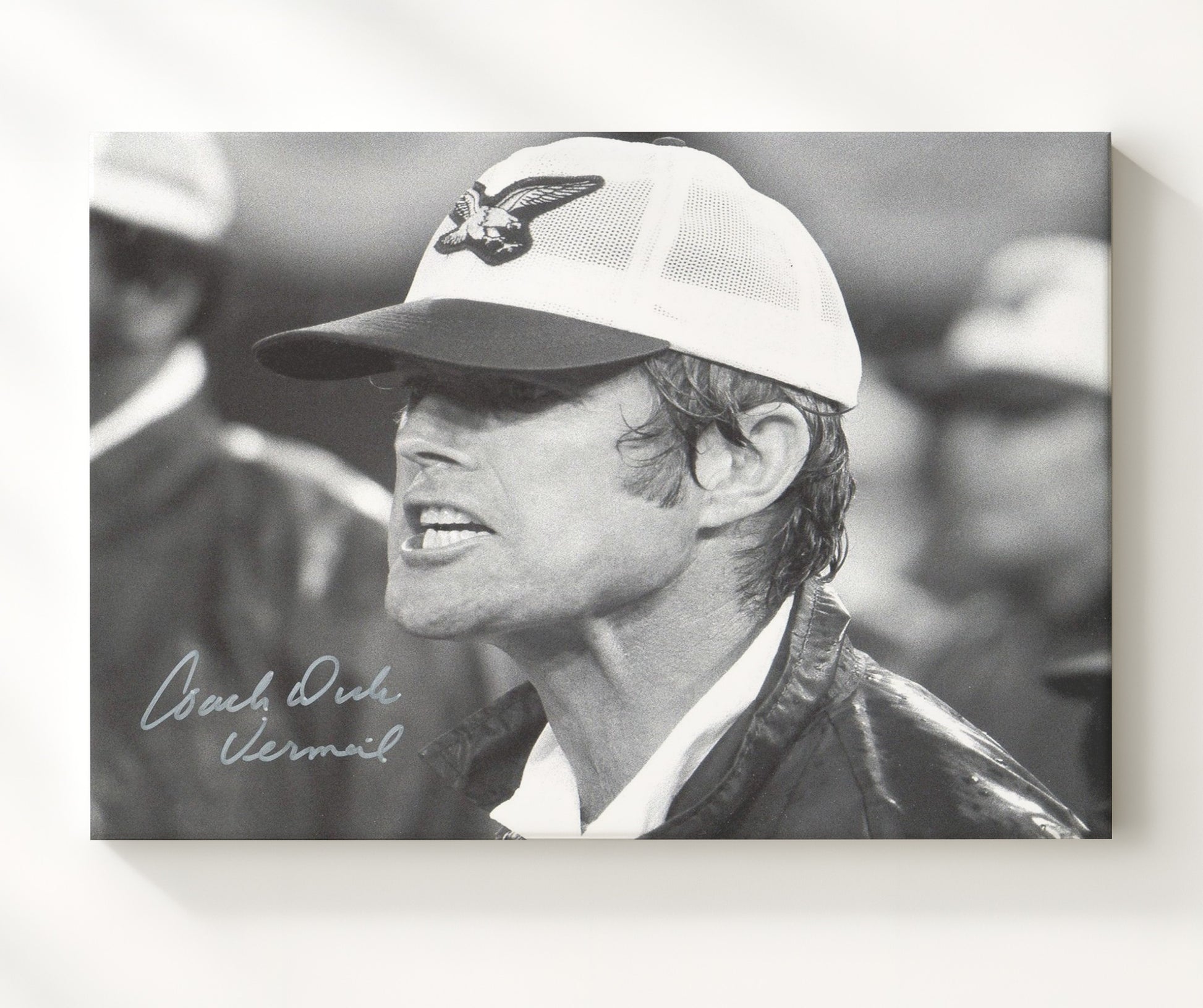 Dick Vermeil Philadelphia Head Coach Sideline Football Wall Art 16x20 Canvas Wall Art wall art print - Football decor
