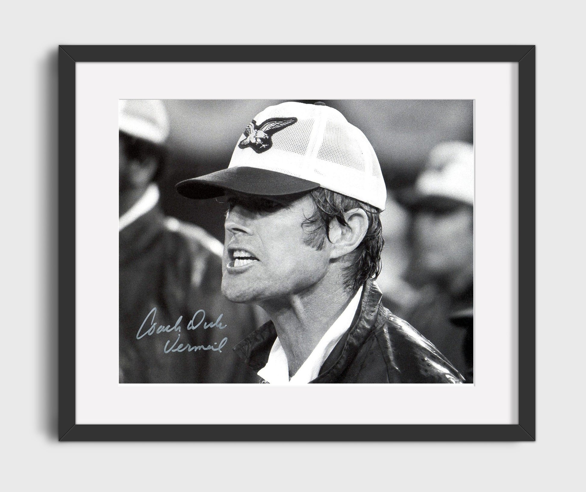 Dick Vermeil Philadelphia Head Coach Sideline Football Wall Art 16x20 Gallery Framed Artwork wall art print - Football decor