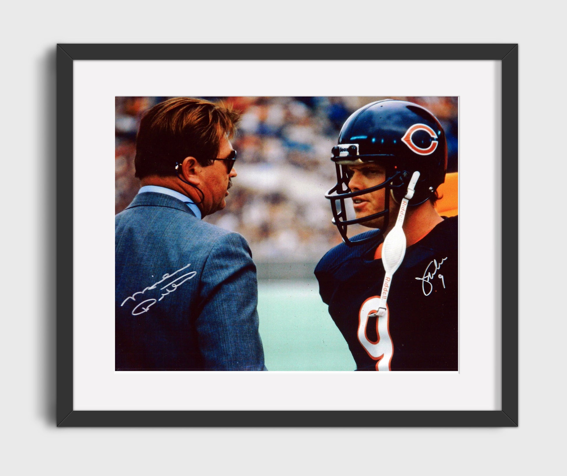 Ditka and Mcmahon Bears - Sideline Strategy Football Wall Art - football wall art print