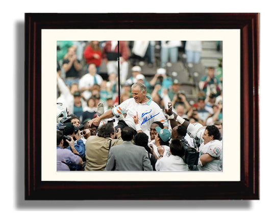 Don Shula - Miami Football Coach Victory Celebration 8x10 Canvas vintage football wall art