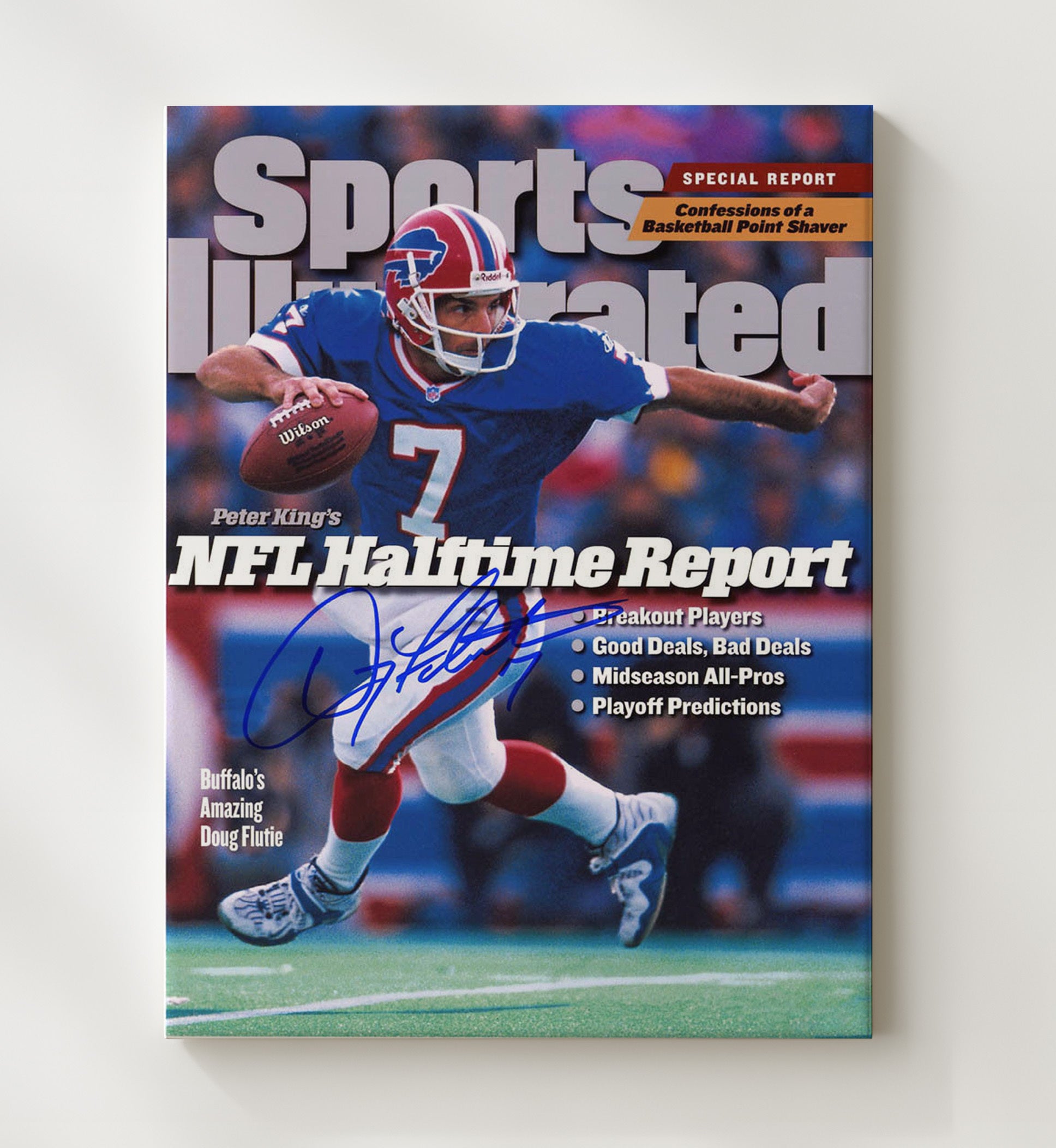 Doug Flutie - Halftime Magic Football Wall Art - football wall art print