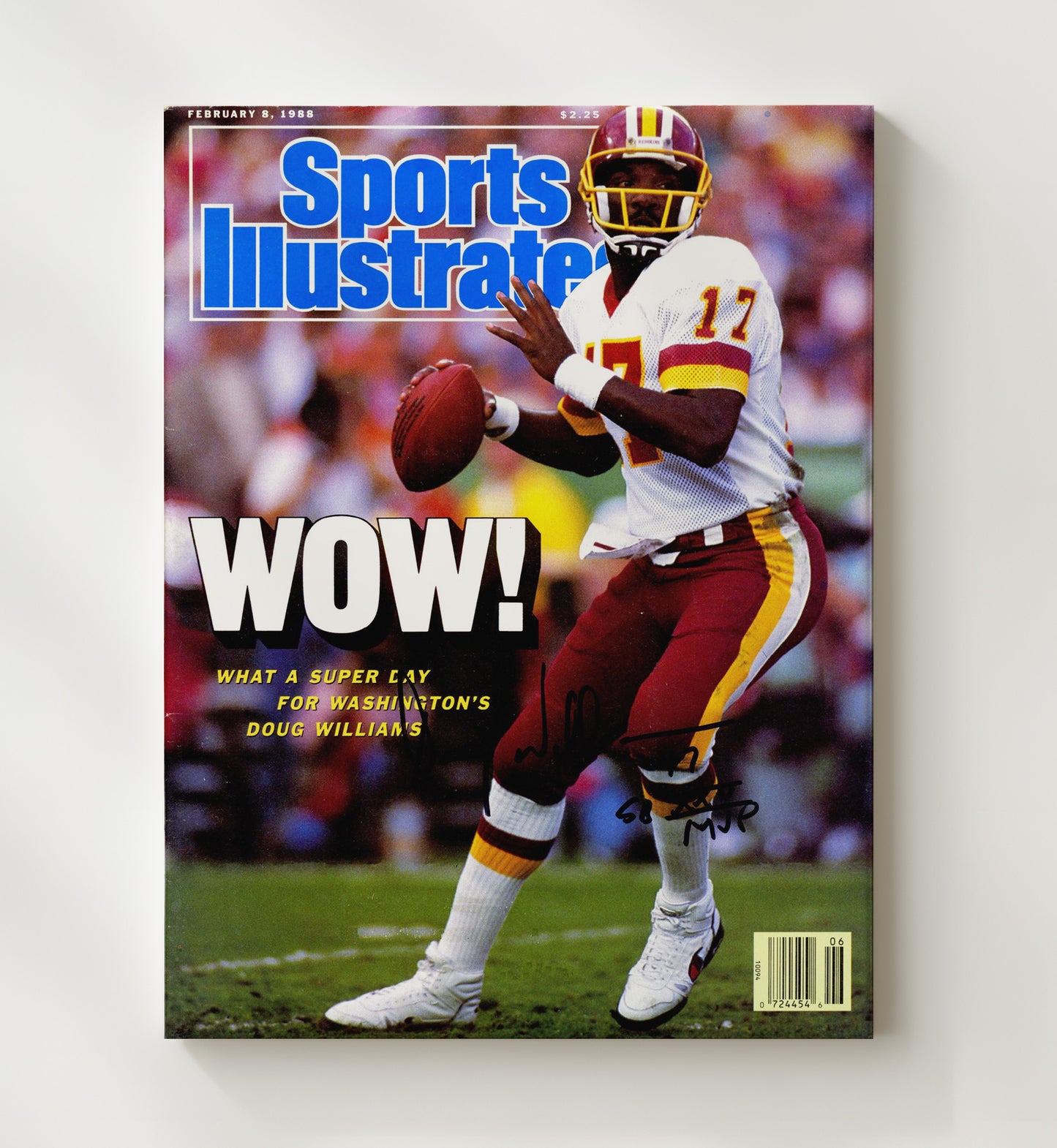 Doug Williams Wow - Super Bowl Mvp Football Wall Art - football wall art print