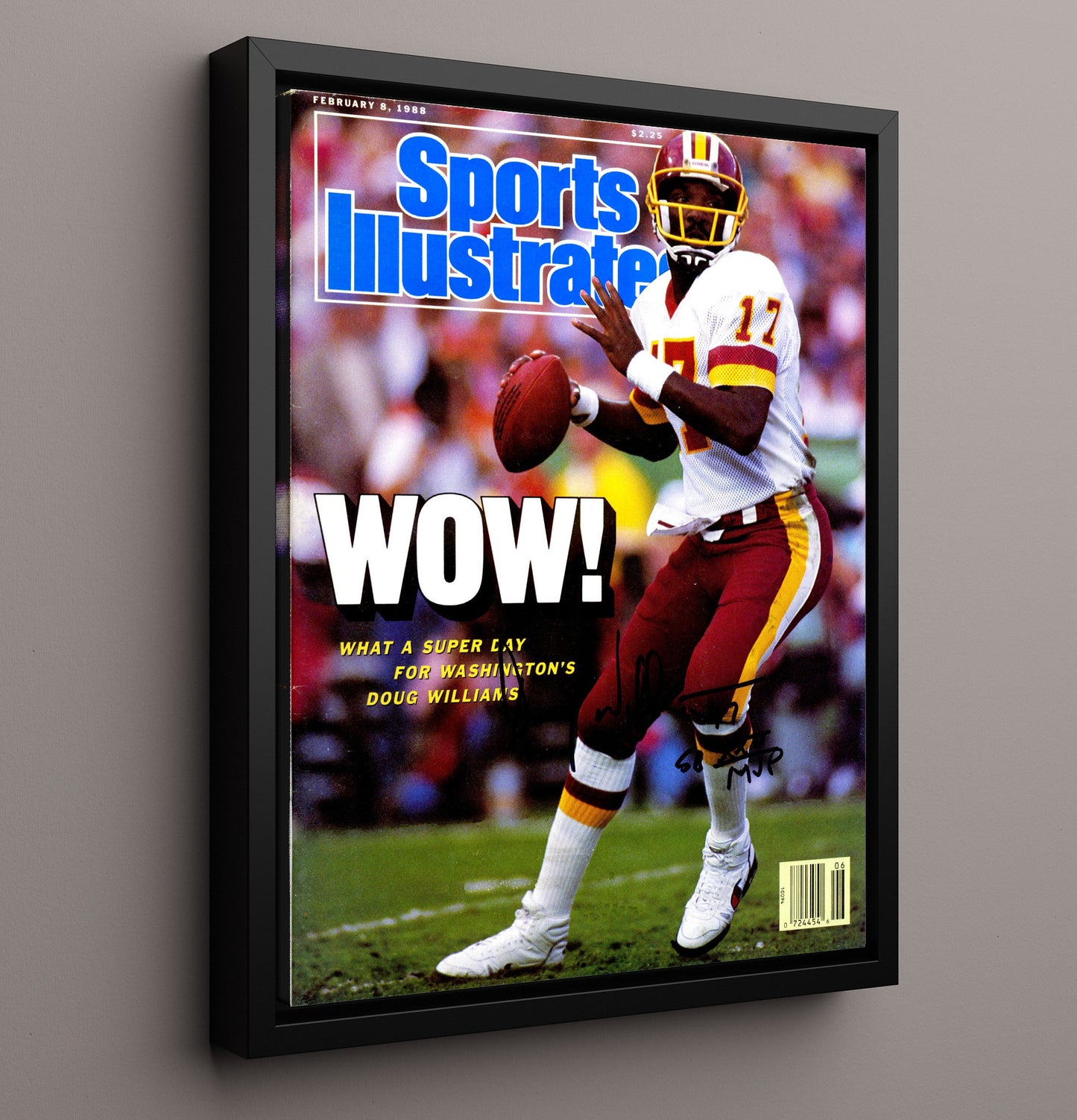 Doug Williams Wow - Super Bowl Mvp Football Wall Art - football wall art print