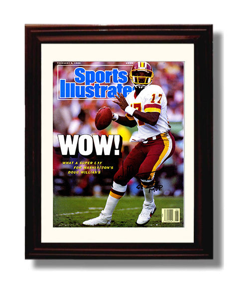 Doug Williams Wow - Super Bowl MVP 8x10 Canvas vintage football wall art