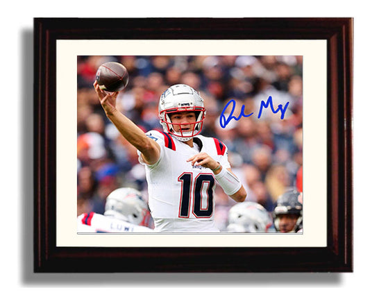 Drake Maye - Rookie Rising 8x10 Canvas vintage football wall art