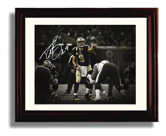 Drew Brees - Commanding the Line Football Wall Art - football wall art print