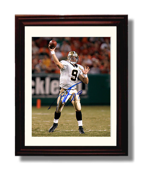 Drew Brees - New Orleans Football Quarterback Passing Action 8x10 Canvas vintage football wall art