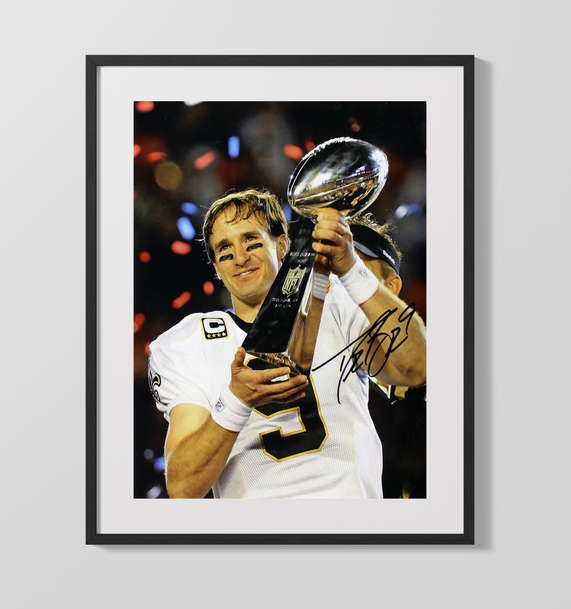 Drew Brees - Who Dat Glory Football Wall Art - football wall art print