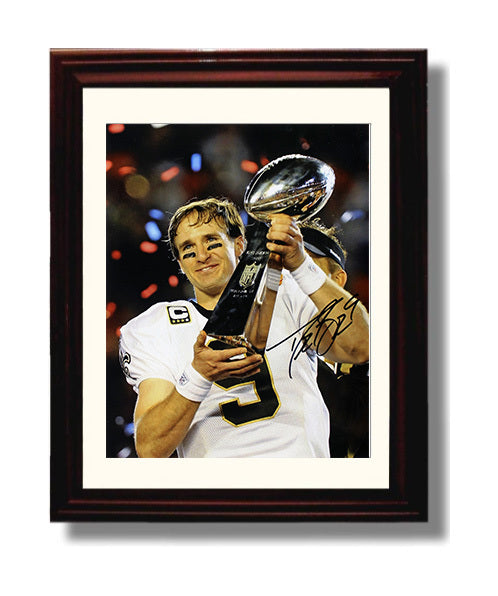 Drew Brees - Who Dat Glory 8x10 Canvas vintage football wall art
