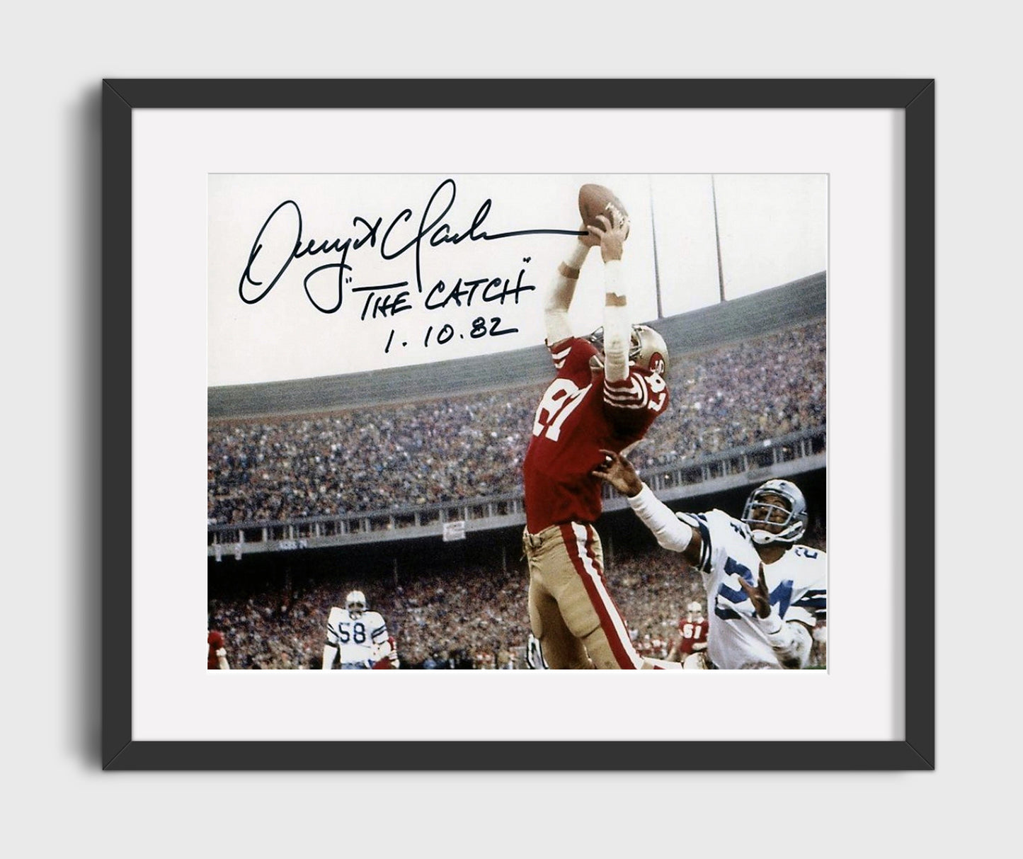 Dwight Clark - the Catch 1982 Football Wall Art - football wall art print