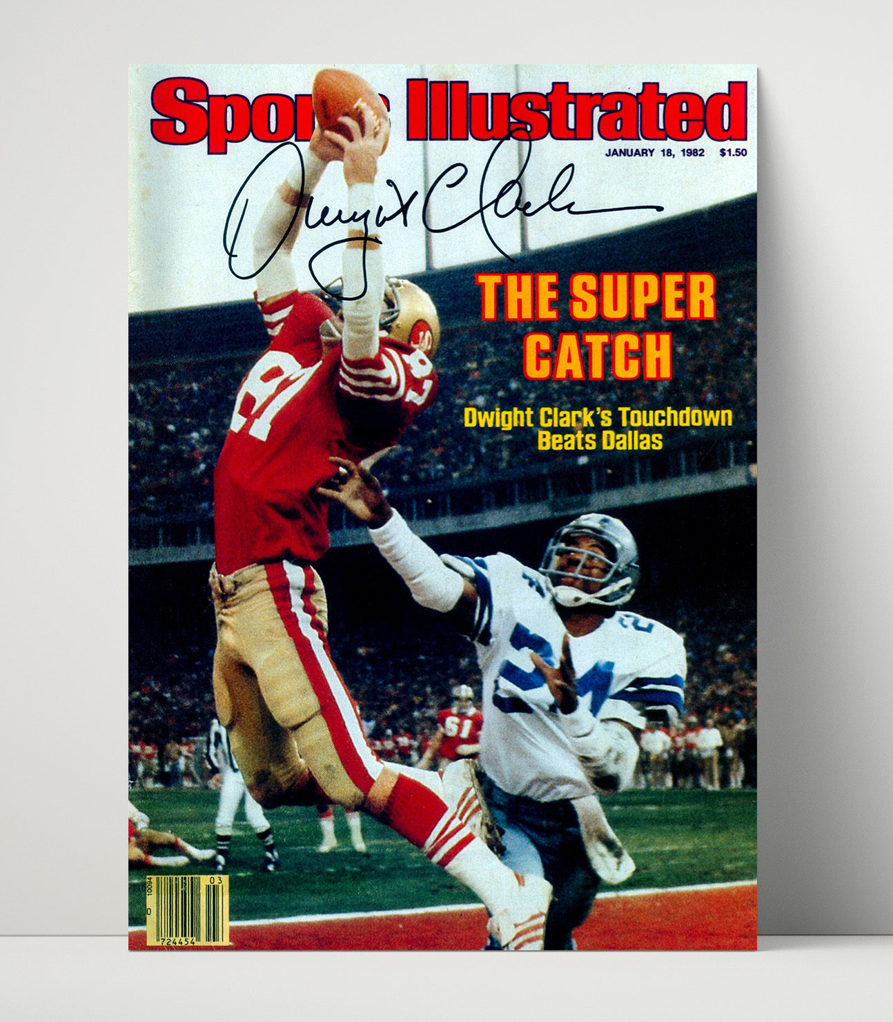 Dwight Clark - the Catch of Ages Football Wall Art - football wall art print