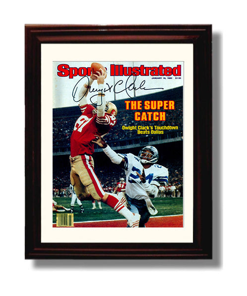 Dwight Clark - the Catch of Ages 8x10 Canvas vintage football wall art