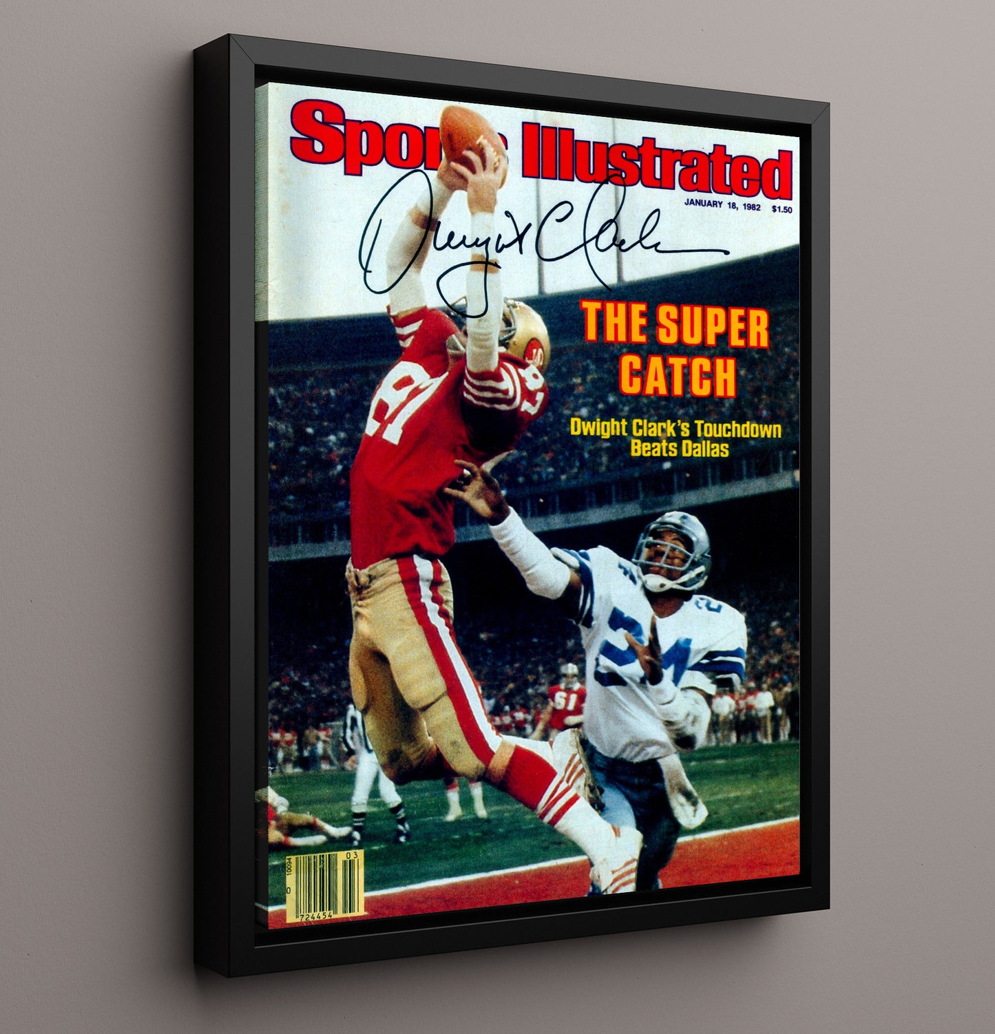 Dwight Clark - the Catch of Ages Football Wall Art - football wall art print