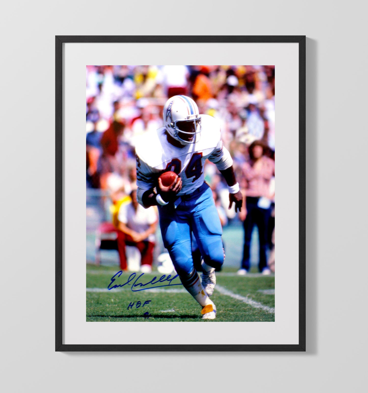 Earl Campbell - Houston Football Running Back Power Run Oilers Era Football Wall Art - football wall art print