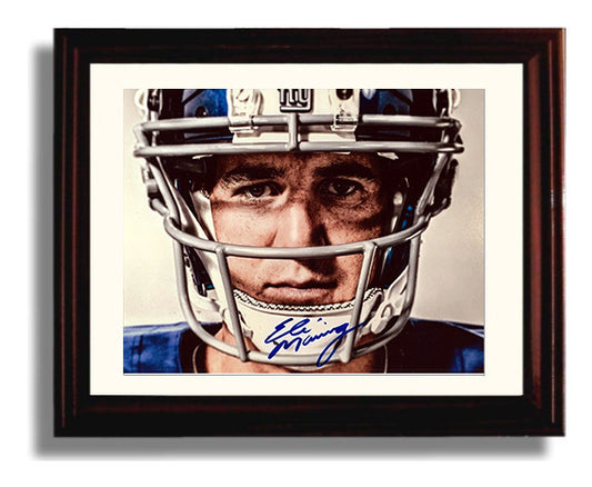 Eli Manning - Big Blue Focus 8x10 Canvas vintage football wall art