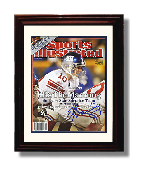 Eli Manning - New York Football NFC Champions Elis the Manning Feature 2008 SI Cover 8x10 Canvas vintage football wall art