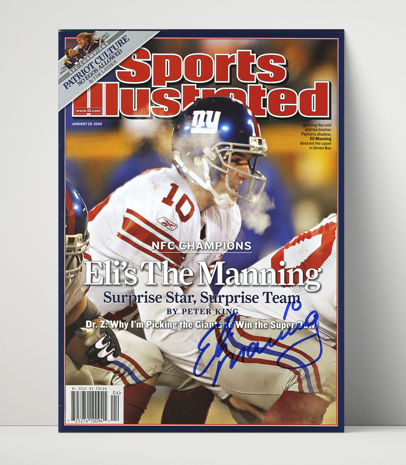 Eli Manning - New York football NFC Champions Elis the Manning Feature 2008 SI Cover Vintage Football Wall Art - 16x20 Unframed Print football decor