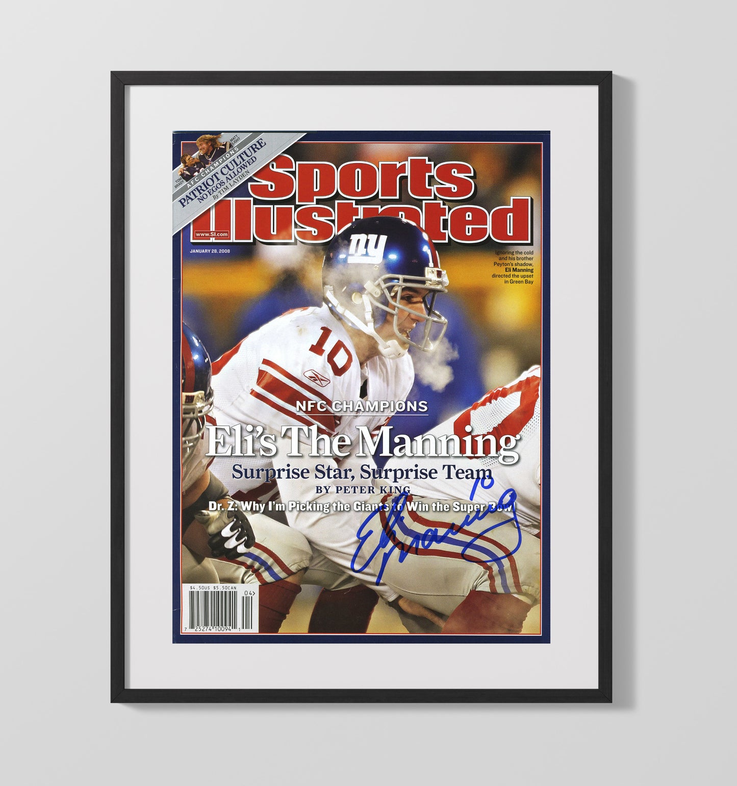 Eli Manning - New York Football NFC Champions Elis the Manning Feature 2008 SI Cover Football Wall Art - football wall art print
