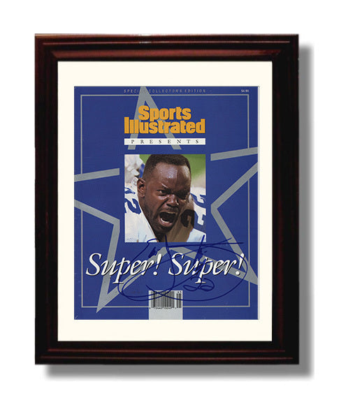 Emmitt Smith - Dallas Football Championship Commemorative Run 1996 SI Cover 8x10 Canvas vintage football wall art