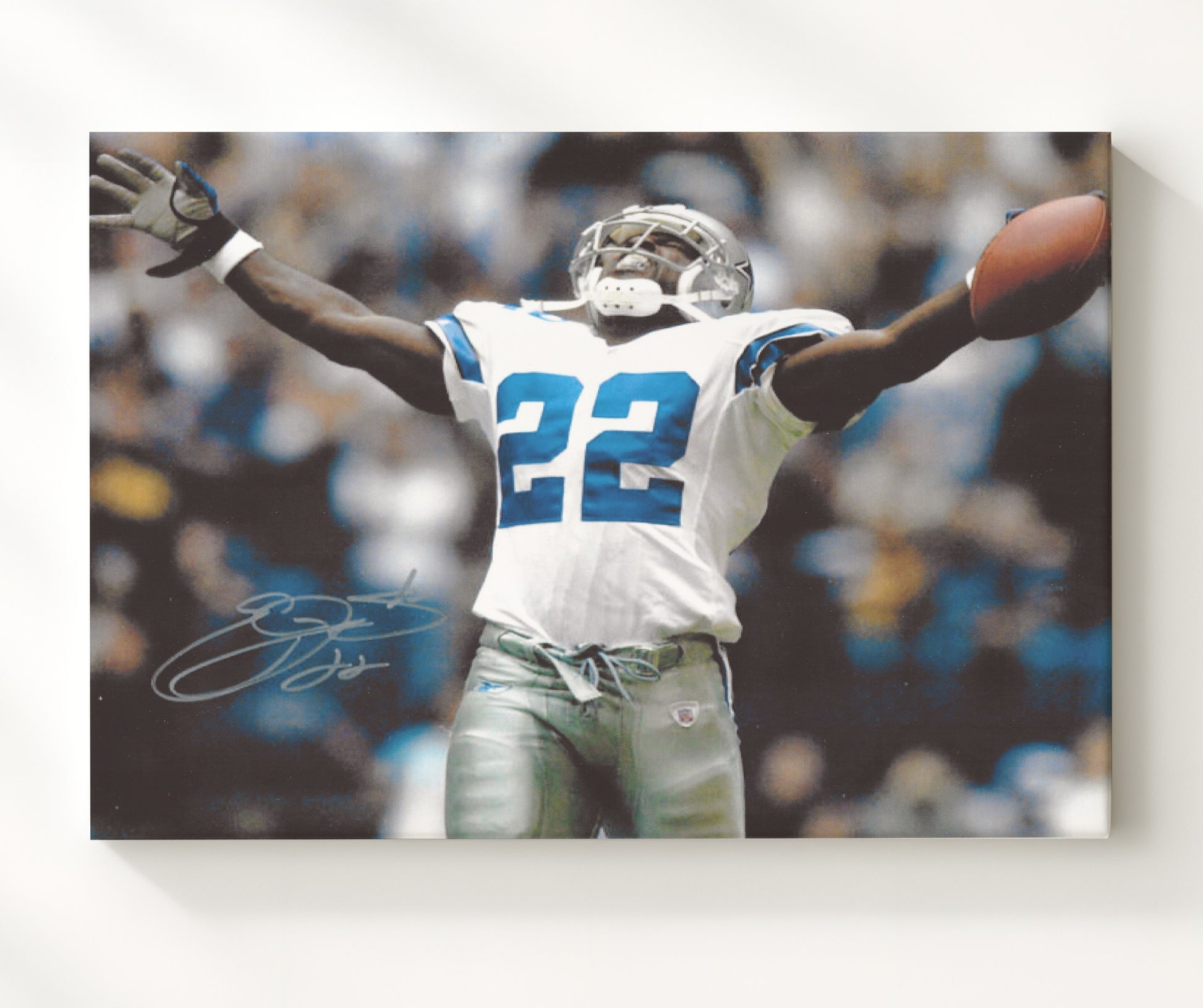 Emmitt Smith - Touchdown Glory Football Wall Art - football wall art print