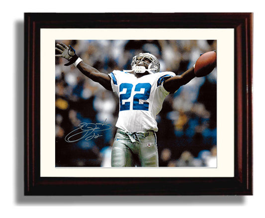 Emmitt Smith - Touchdown Glory 8x10 Canvas vintage football wall art