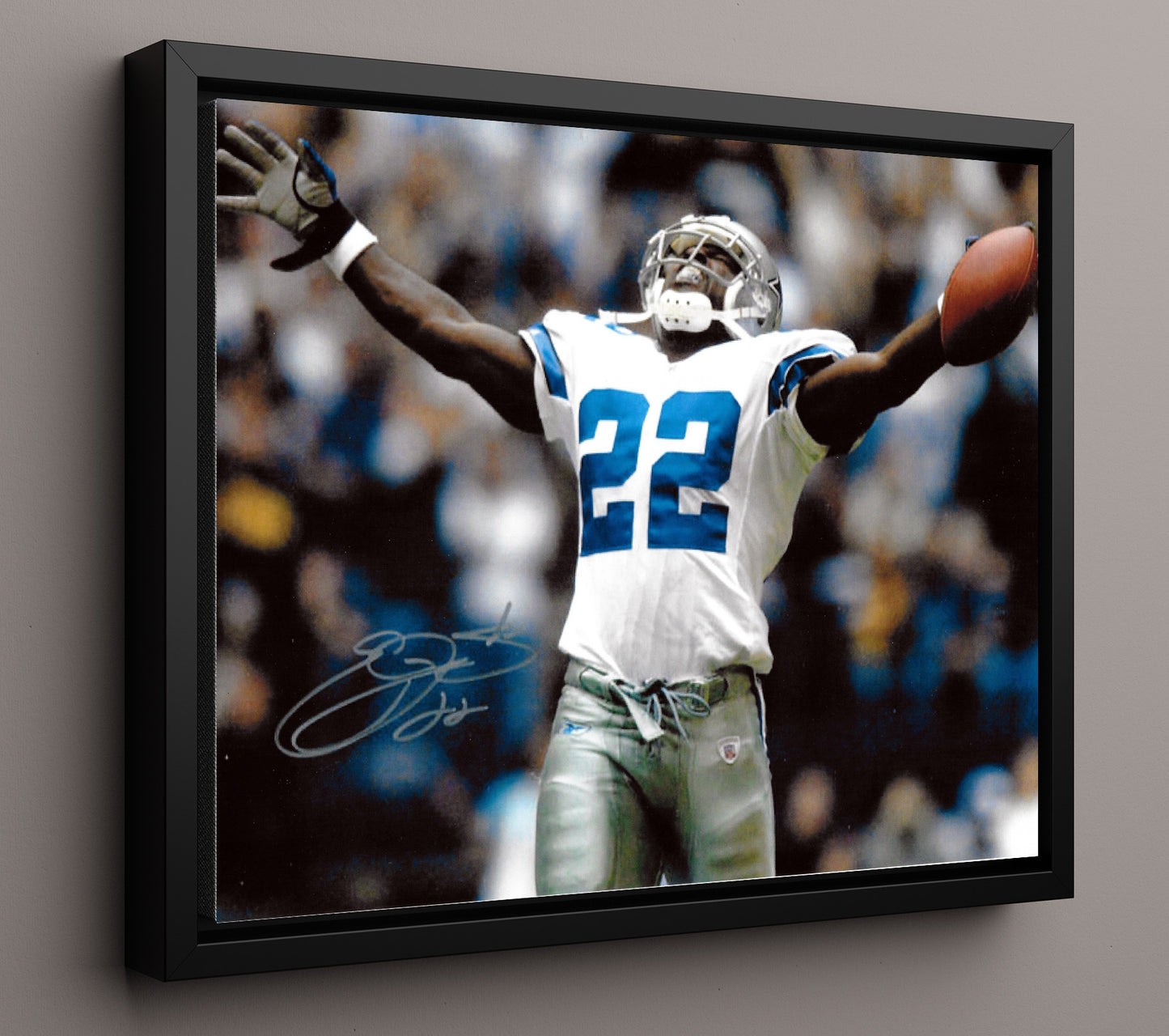 Emmitt Smith - Touchdown Glory Football Wall Art - football wall art print