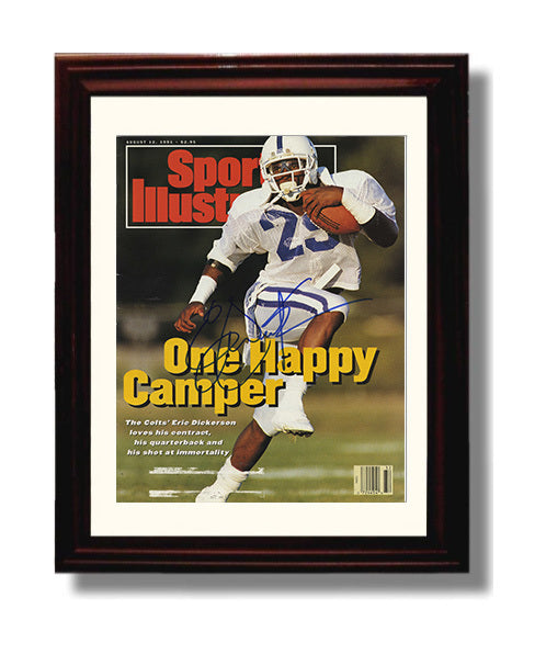 Eric Dickerson - Indianapolis Football One Happy Camper SI Cover 1991 8x10 Canvas vintage football wall art