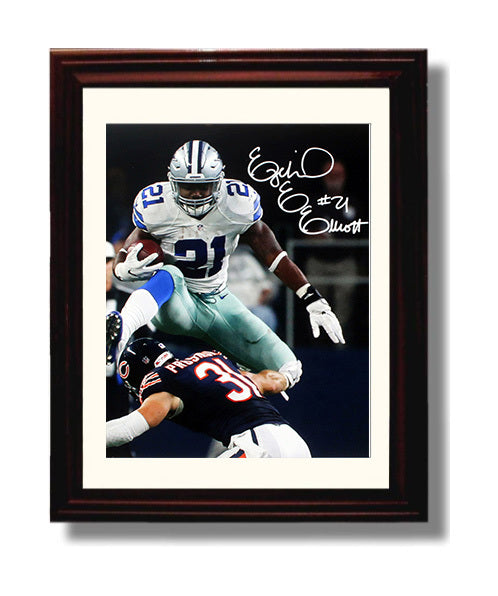 Ezekiel Elliott - Zeke Hurdle 8x10 Canvas vintage football wall art