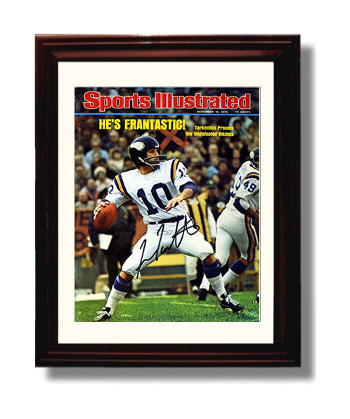 Fran Tarkenton Frantastic - Viking Magic 8x10 Canvas vintage football wall art