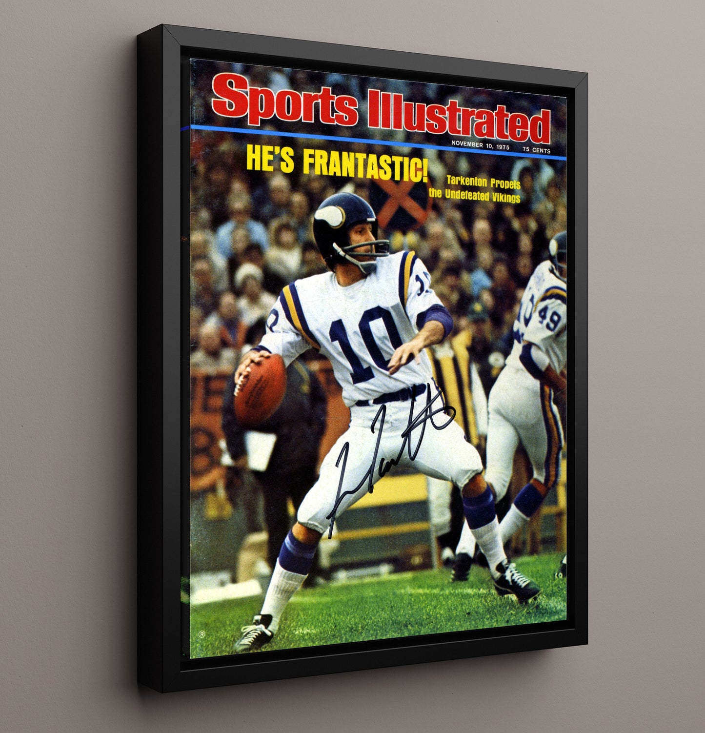 Fran Tarkenton Frantastic - Viking Magic Football Wall Art - football wall art print