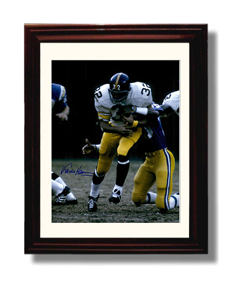Franco Harris - Pittsburgh Football Power Run Through Line 8x10 Canvas vintage football wall art