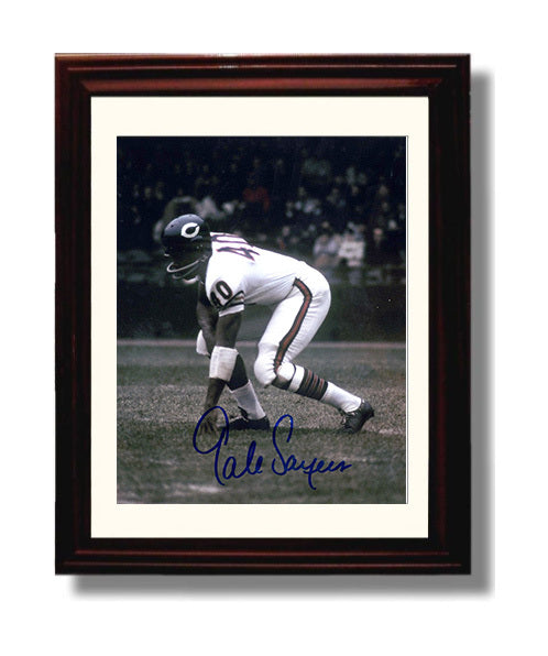Gale Sayers - Chicago Football Three Point Stance 8x10 Canvas vintage football wall art