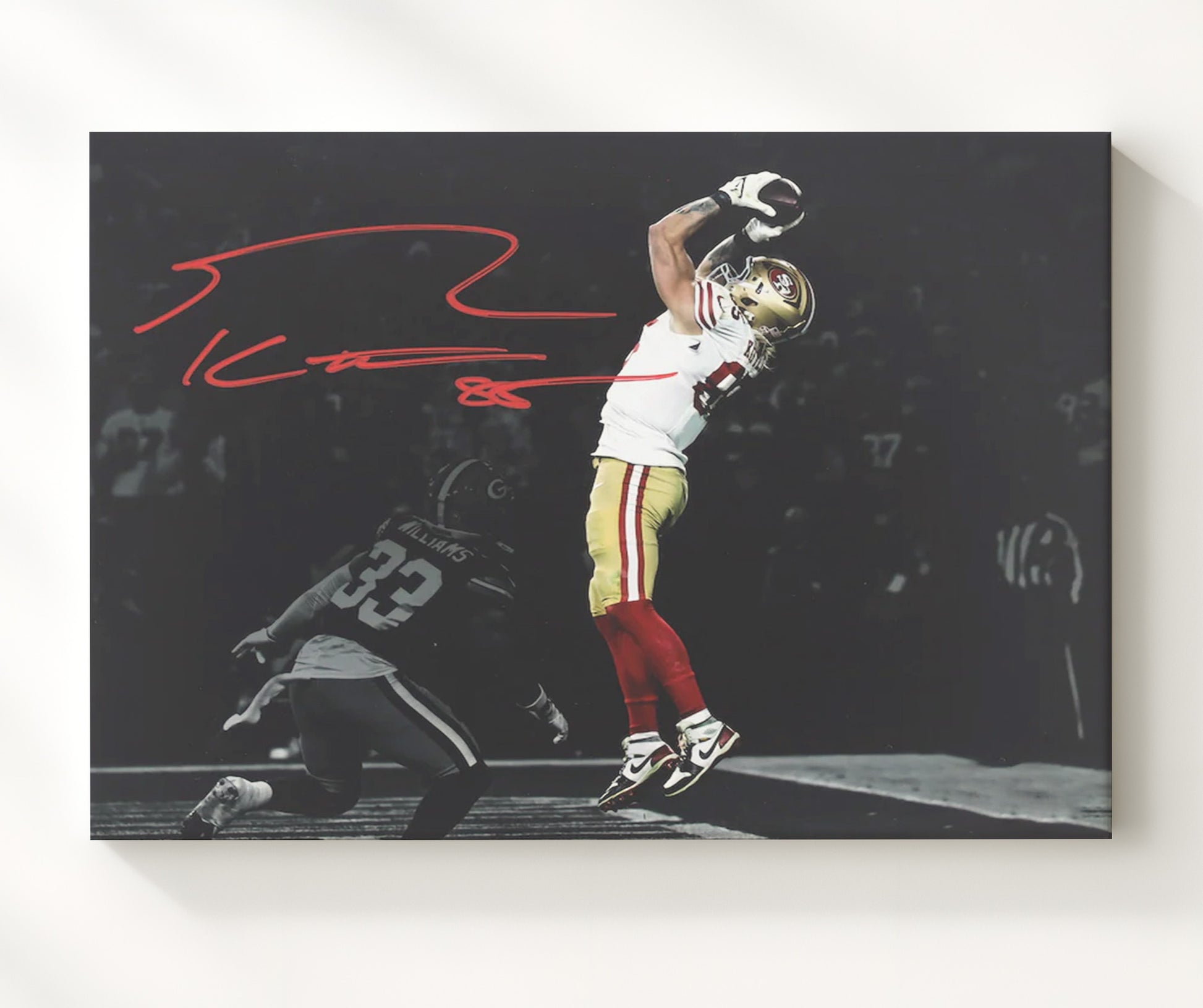 George Kittle - Niners Beast Football Wall Art - football wall art print