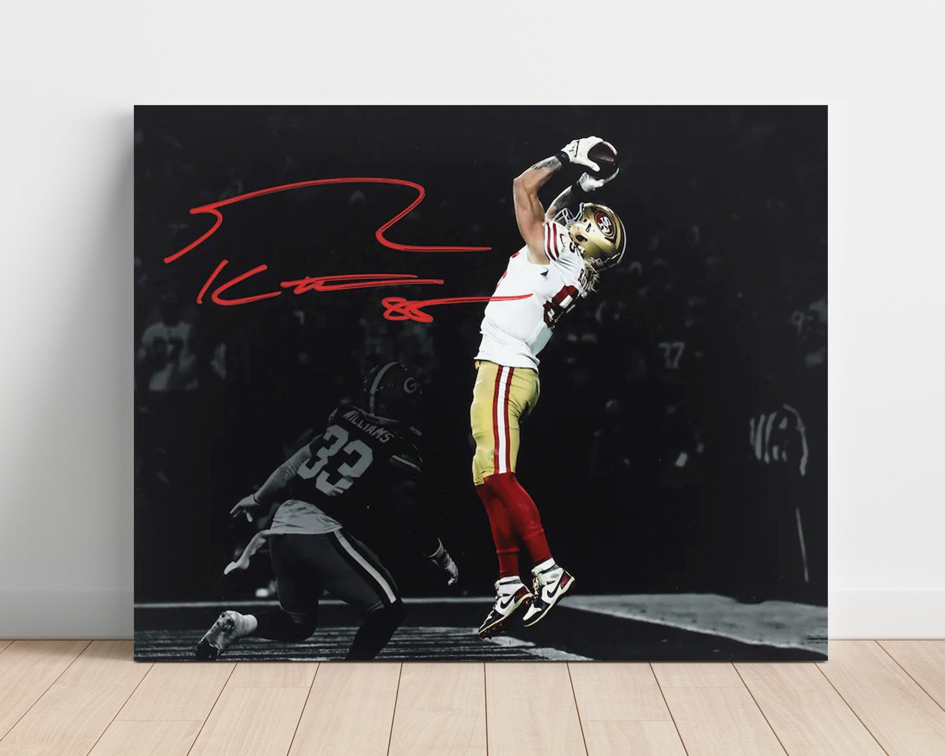George Kittle - Niners Beast Football Wall Art - football wall art print