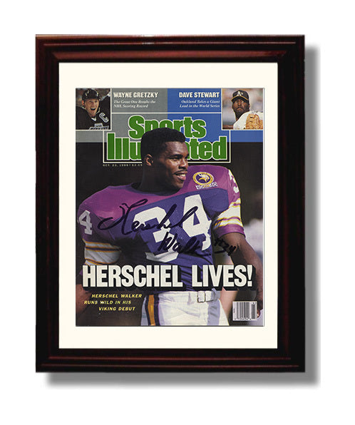 Herschel Walker - Minnesota Football Herschel Lives SI Cover 1989 8x10 Canvas vintage football wall art