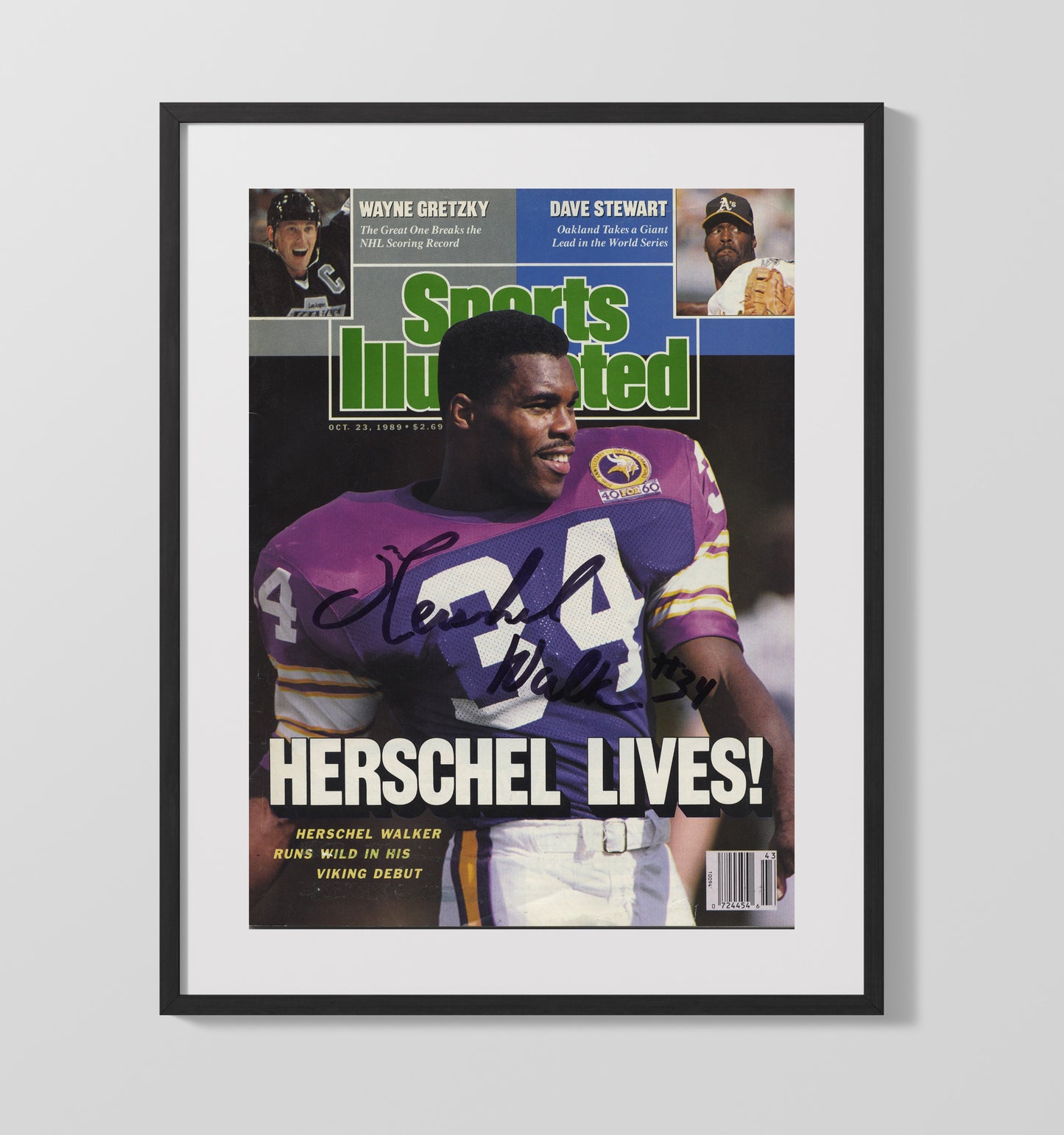 Herschel Walker - Minnesota Football Herschel Lives SI Cover 1989 Football Wall Art - football wall art print