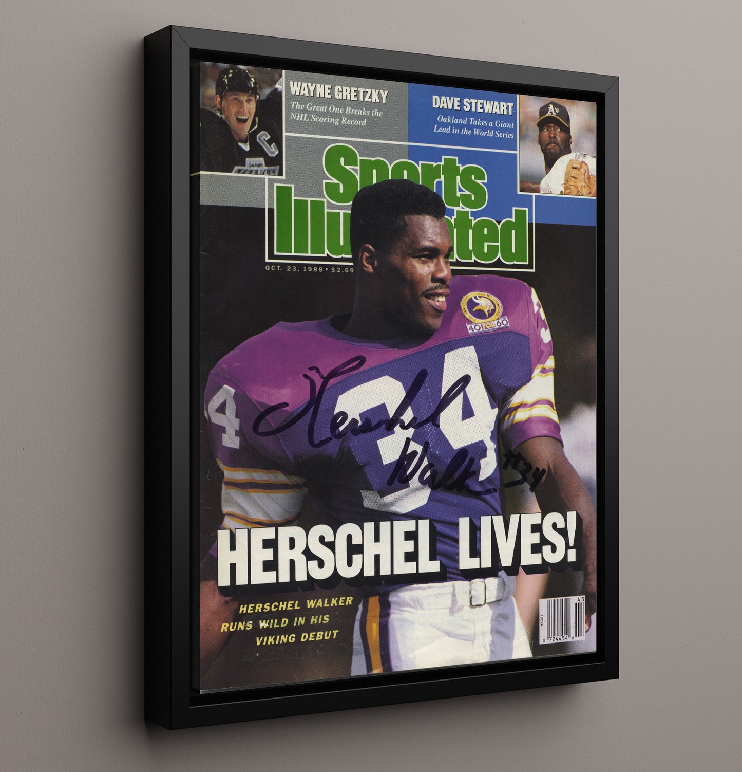 Herschel Walker - Minnesota Football Herschel Lives SI Cover 1989 Football Wall Art - football wall art print