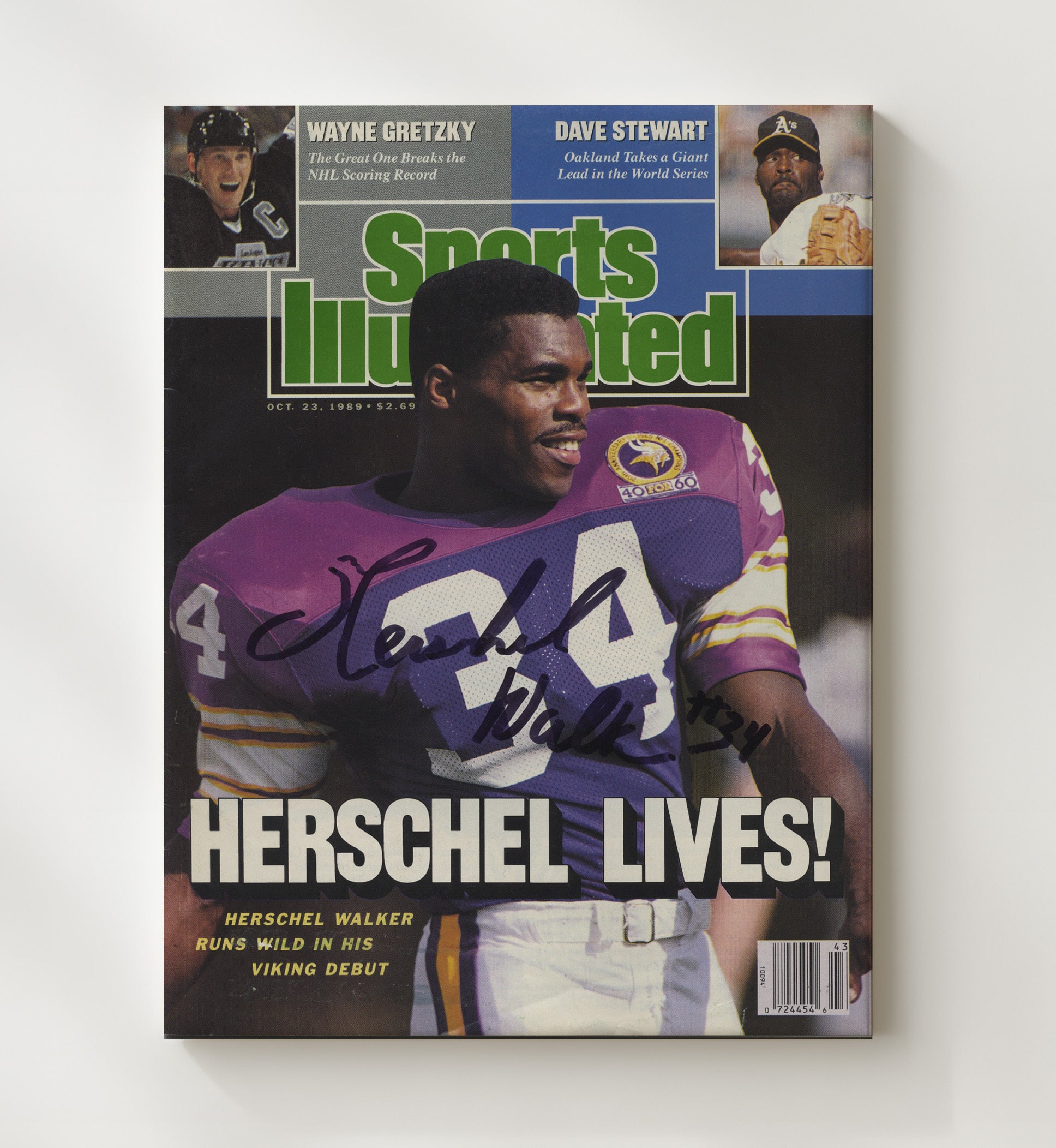 Herschel Walker - Minnesota Football Herschel Lives SI Cover 1989 Football Wall Art - football wall art print