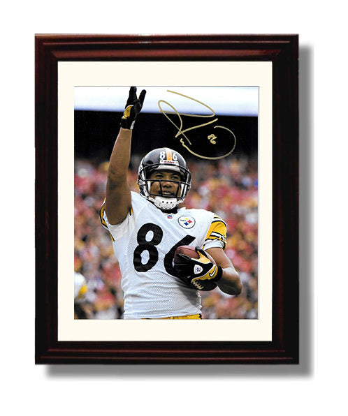 Hines Ward - Smile Assassin 8x10 Canvas vintage football wall art