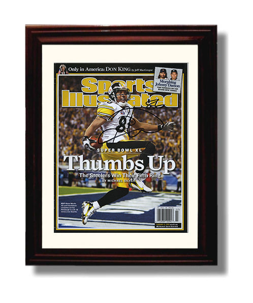 Hines Ward Thumbs Up - Fifth Ring Flair 8x10 Canvas vintage football wall art