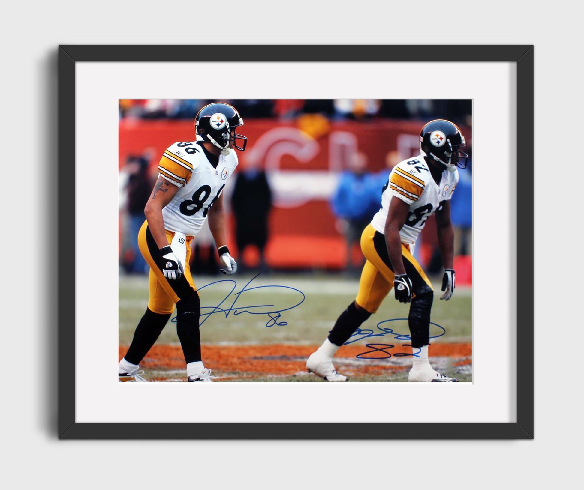 Hines Ward and Antwaan Randle El - Pittsburgh Football Dual Receiver Formation Football Wall Art - football wall art print