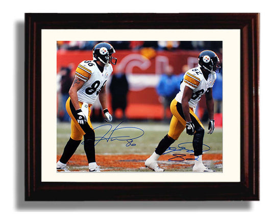 Hines Ward and Antwaan Randle El - Pittsburgh Football Dual Receiver Formation 8x10 Canvas vintage football wall art