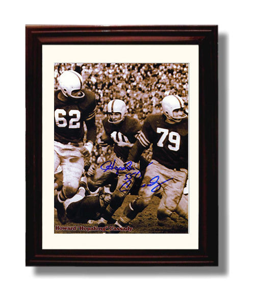 Howard Hopalong Cassady - Ohio State Football Vintage Running Play 8x10 Canvas vintage football wall art