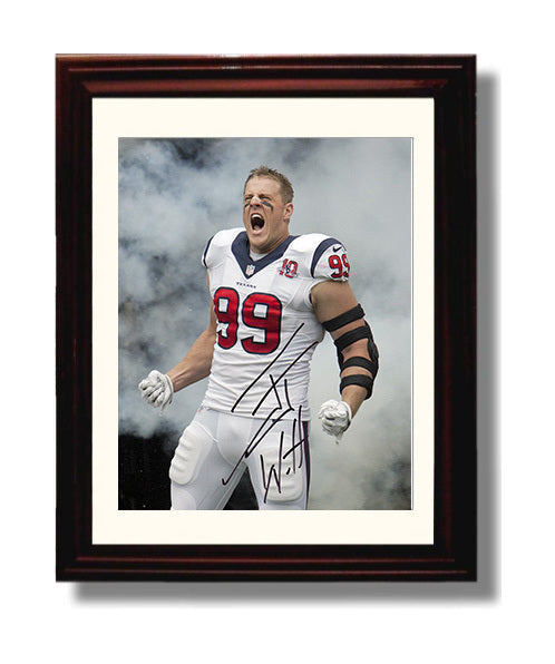 JJ Watt - Houston Football Defensive Entrance Smoke Yell 8x10 Canvas vintage football wall art