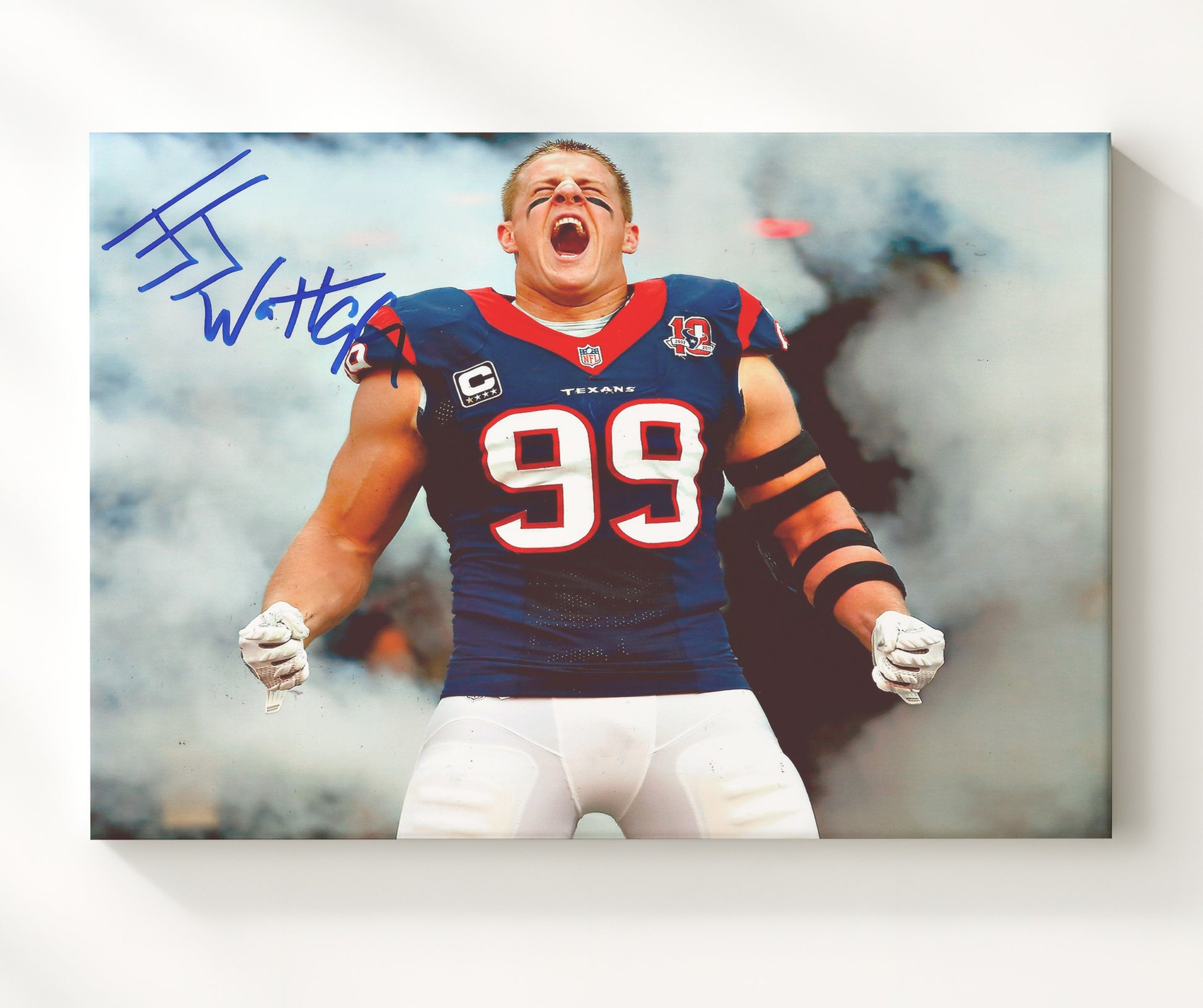 Jj Watt - Texans Powerhouse Football Wall Art - football wall art print
