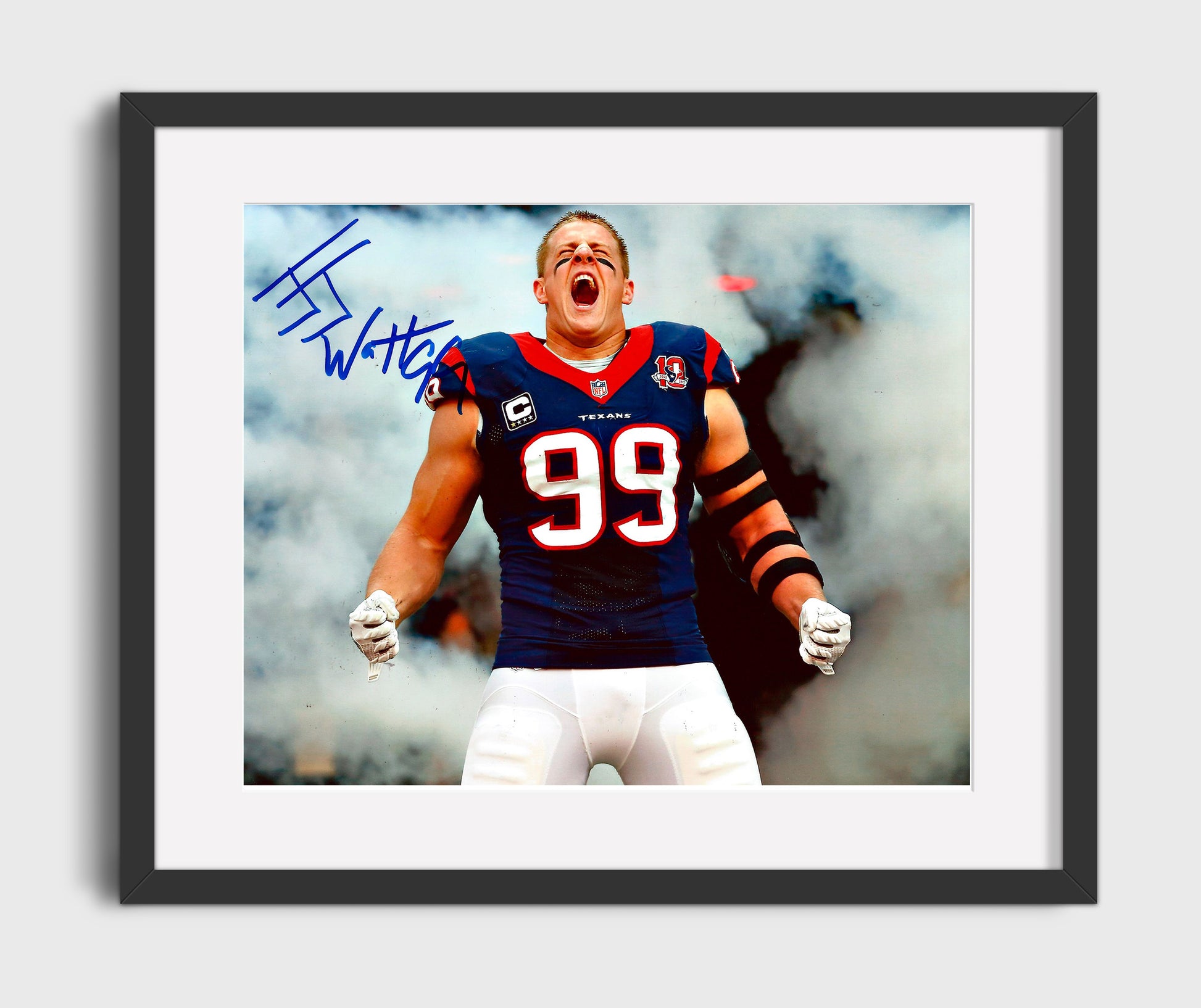 Jj Watt - Texans Powerhouse Football Wall Art - football wall art print